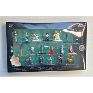 Tim Burton Nightmare Before Christmas Disney 18 Pc Diecast Figure Set JADA